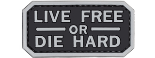 "Live Free or Die Hard" PVC Patch (Color: Black) "Live Free or Die Hard" PVC Patch (Color: Black)