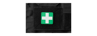 Cross Medic PVC Morale Patch (Color: Green & White) Cross Medic PVC Morale Patch (Color: Green & White)