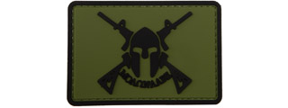 Molon Labe Spartan with Two Rifles PVC Patch (Color: OD Green) Molon Labe Spartan with Two Rifles PVC Patch (Color: OD Green)