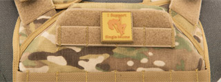 "I Support Single Mums" PVC Patch (Color: Coyote Tan) "I Support Single Mums" PVC Patch (Color: Coyote Tan)
