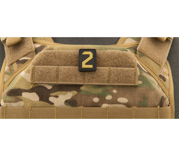 Number 2 PVC Patch (Color: Tan) Number 2 PVC Patch (Color: Tan)