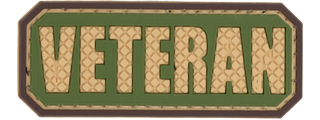 Veteran Tab PVC Patch (Color: Green)