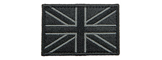 Embroidered UK Flag Patch (Color: Black) Embroidered UK Flag Patch (Color: Black)