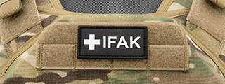 IFAK Individual First Aid Kit Small Patch (Color: Black and White) IFAK Individual First Aid Kit Small Patch (Color: Black and White)
