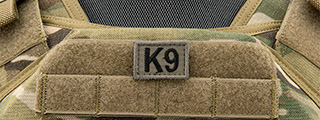 Small Embroidered K9 Patch (Color: OD Green) Small Embroidered K9 Patch (Color: OD Green)