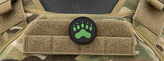 Glow in the Dark Paw PVC Patch Glow in the Dark Paw PVC Patch