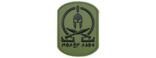 Spartan Molon Labe PVC Patch (Color: OD Green) Spartan Molon Labe PVC Patch (Color: OD Green)