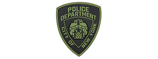 Police Department City of New York PVC Patch (Color: OD Green)