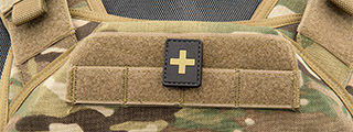 Plus Sign PVC Patch (Color: Tan) Plus Sign PVC Patch (Color: Tan)
