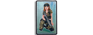 "Ali" The Ginger US Army Ranger Modern Pin-up Girl Embroidered Morale Patch