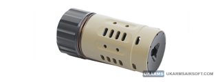 Atlas Custom Works DA Enhanced 14mm CCW Muzzle Brake (Color: Tan)