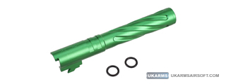 Atlas Custom Works Tornado Aluminum Outer Barrel for TM Hi-Capa 5.1 Airsoft GBB Pistols (Color: Green)