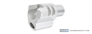 Atlas Custom Works Type 6 Compensator for Tokyo Marui 1911 Airsoft Pistols (Color: Silver)
