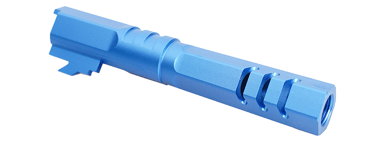 Atlas Custom Works 4.3 Inch Aluminum Hex Outer Barrel for TM Hicapa M11 CW GBBP (Blue) Atlas Custom Works 4.3 Inch Aluminum Hex Outer Barrel for TM Hicapa M11 CW GBBP (Blue)