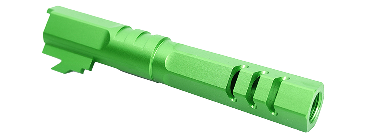 Atlas Custom Works 4.3 Inch Aluminum Hex Outer Barrel for TM Hicapa M11 CW GBBP (Green) Atlas Custom Works 4.3 Inch Aluminum Hex Outer Barrel for TM Hicapa M11 CW GBBP (Green)