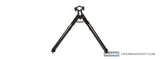 AIM Sports Real Steel Universal Barrel Mount Tactical Bipod (Color: Black)