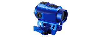 Lancer Tactical 1X25 2 MOA Red/Green Dot Sight w/ QD Riser Mount (Blue) Lancer Tactical 1X25 2 MOA Red/Green Dot Sight w/ QD Riser Mount (Blue)