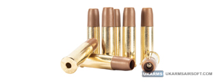 Umarex Pack of 8 6mm S&W M&P R8 Revolver Shells (Color: Gold)