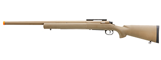 Lancer Tactical M24 High FPS Bolt Action Airsoft Sniper Rifle (Color: Tan)