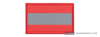 Reflective Red Background Patch (Color: Red) Reflective Red Background Patch (Color: Red)