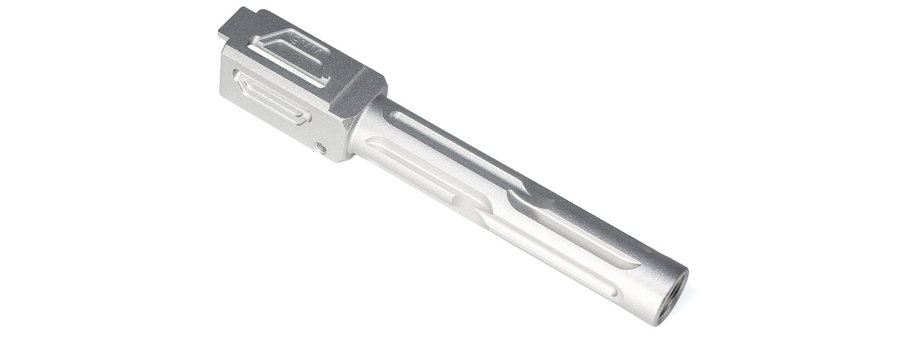 TTI Airsoft CNC Aluminum 11mm CW Threaded Fixed Outer Barrel Type B For Umarex / VFC Glock 17 Gen5 / G45 GBBP Series - (Silver) TTI Airsoft CNC Aluminum 11mm CW Threaded Fixed Outer Barrel Type B For Umarex / VFC Glock 17 Gen5 / G45 GBBP Series - (Silver)