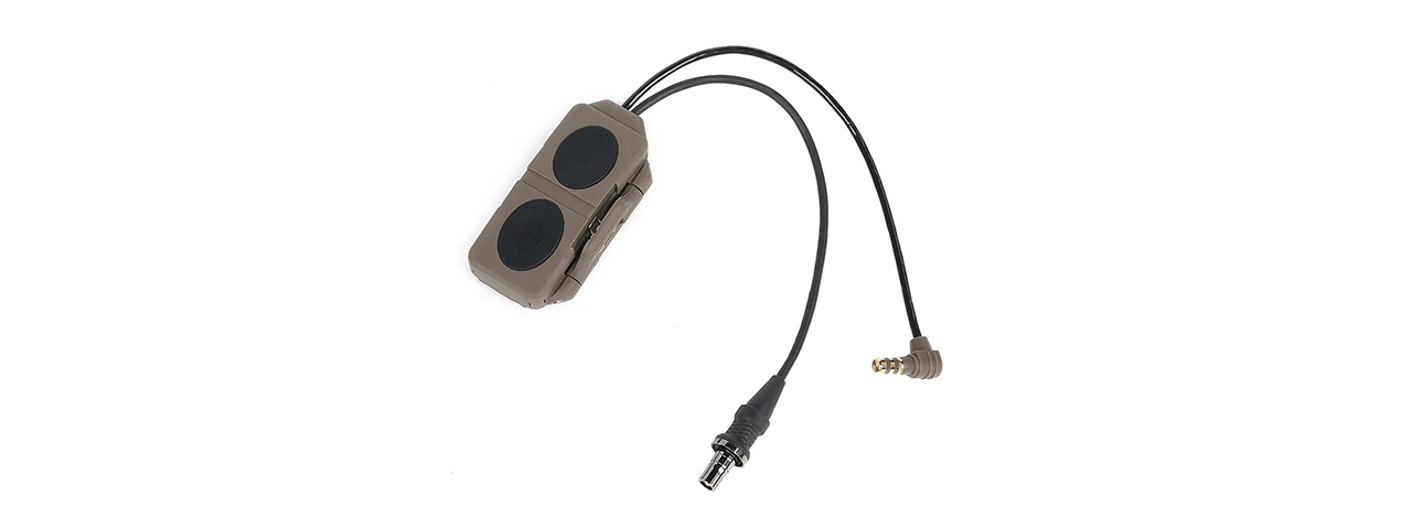 Atlas Custom Works Dual Remote Control Tactical PEQ Flashlight Switch - (Dark Earth)