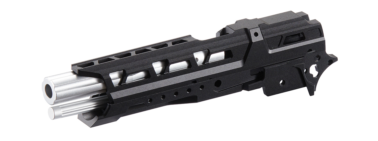 Atlas Custom Works CNC EX01 Slide & Frame Kit For Marui TM Hi-Capa GBBP Series - (Black/Silver)