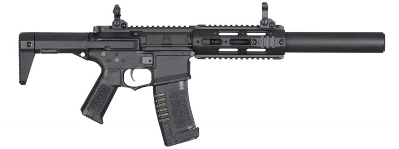 ARES Airsoft M4 Amoeba AEG Mod RIS Mock Suppressor EFCS - (Black) ARES Airsoft M4 Amoeba AEG Mod RIS Mock Suppressor EFCS - (Black)