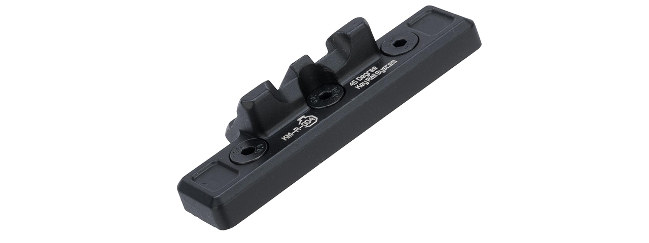 ARES-KM-R-004 45 DEGREE METAL 2-SLOT KEYMOD MOUNT (BLACK)