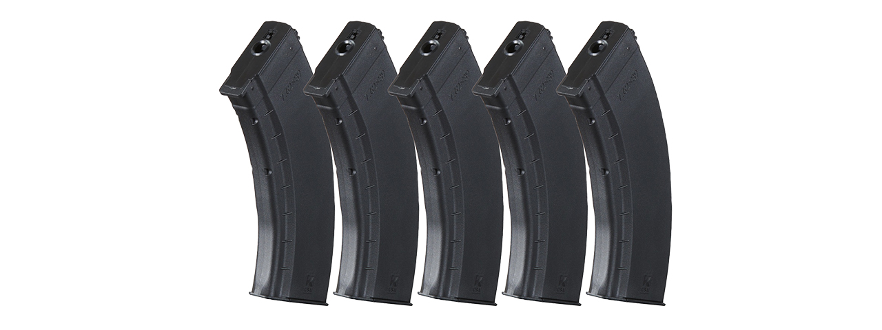 Lancer Tactical AK47 140 Rd Mid Cap Magazine for AK-103/104 x 5 Pack