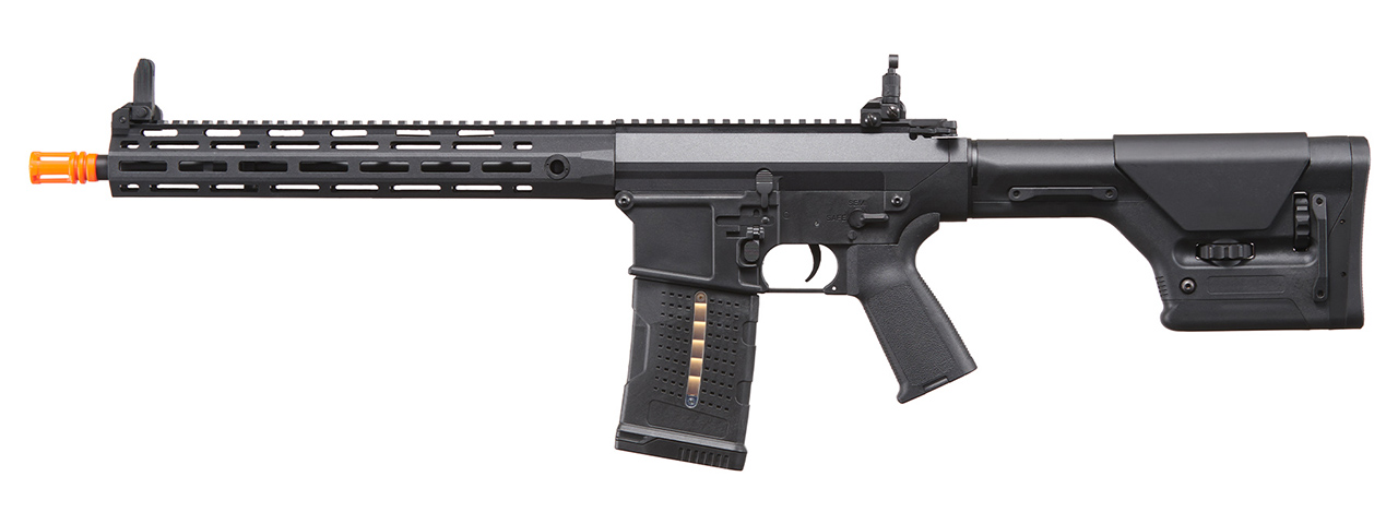 Lancer Tactical Battle X AEG Airsoft Rifle w/ PRS Precision Stock & MLOK Handguard - (Black)