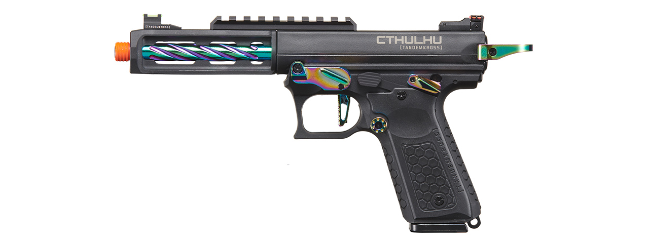 Lancer Tactical x Tandemkross CTHULHU Gas Blow Back Pistol - (Black/Titanium)