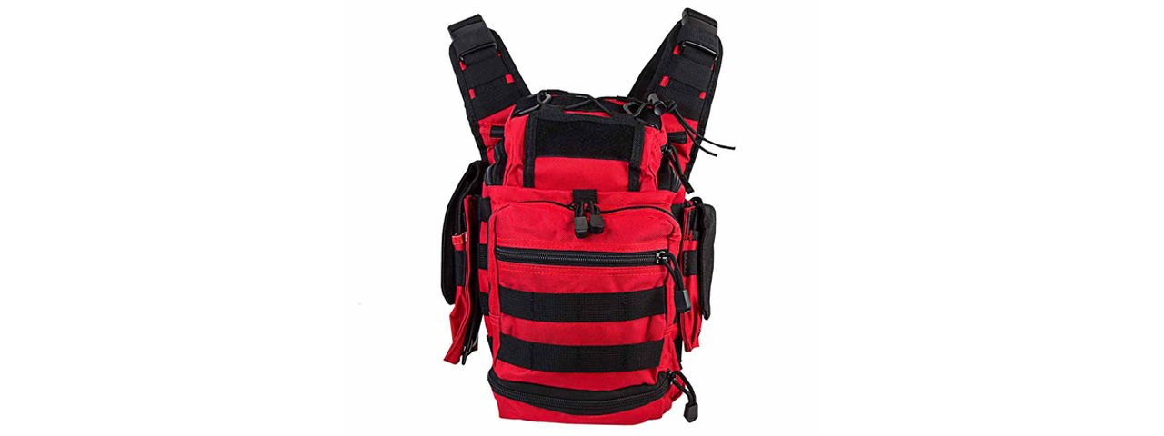 NcStar Vism First Responders Utility Bag - (Red w/ Black)