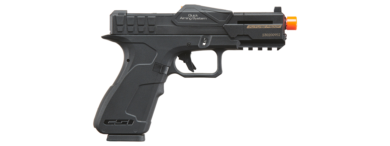 Poseidon CSI XG8 Gas Blow Back Aluminum Pistol - (Black)