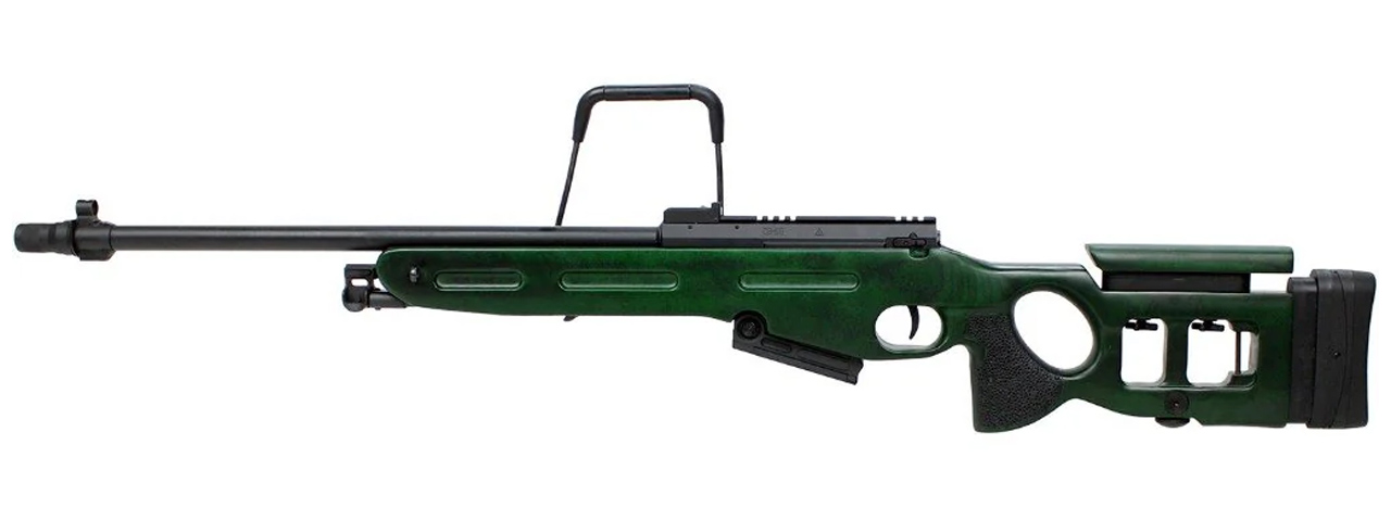 S&T SV-98 Spring Power Airsoft Rifle - (Real Wood/Green)