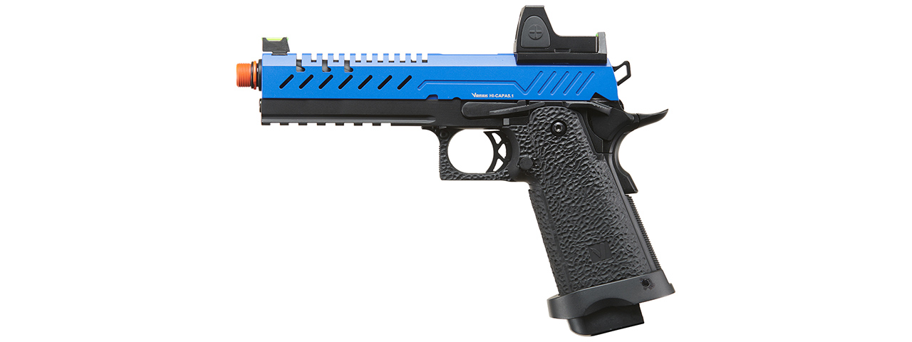Vorsk Hi-Capa 5.1 GBB Pistol w/ Red Dot Sight - (Blue/Black) Vorsk Hi-Capa 5.1 GBB Pistol w/ Red Dot Sight - (Blue/Black)