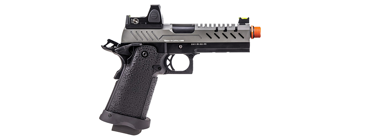 Vorsk Hi-Capa 4.3 GBB Pistol w/ Red Dot Sight - (Black/Gray)