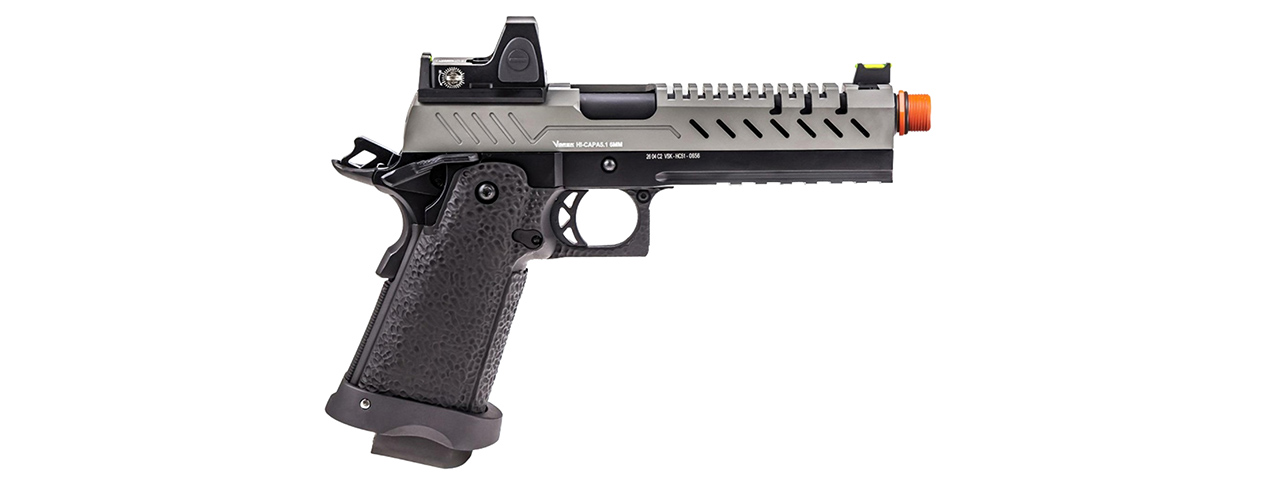 Vorsk Hi-Capa 5.1 GBB Pistol w/ Red Dot Sight - (Black/Gray)