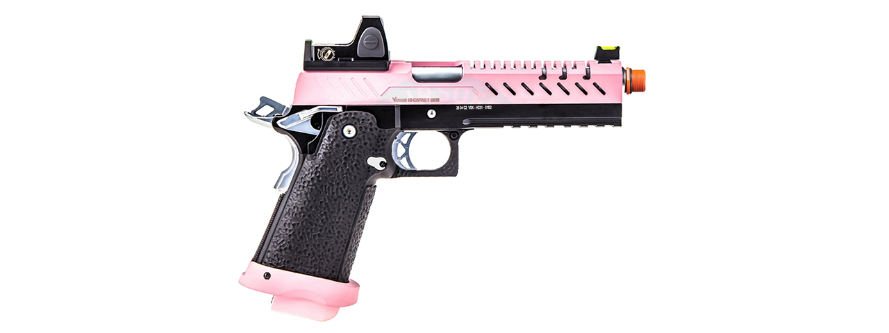 Vorsk Hi-Capa 5.1 GBB Pistol w/ Red Dot Sight - (Black/Pink)