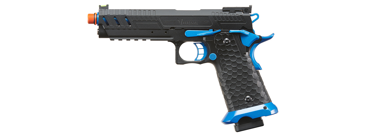 Vorsk Hi-Capa CS Vengeance 5.1 GBB Pistol - (Black/Blue)