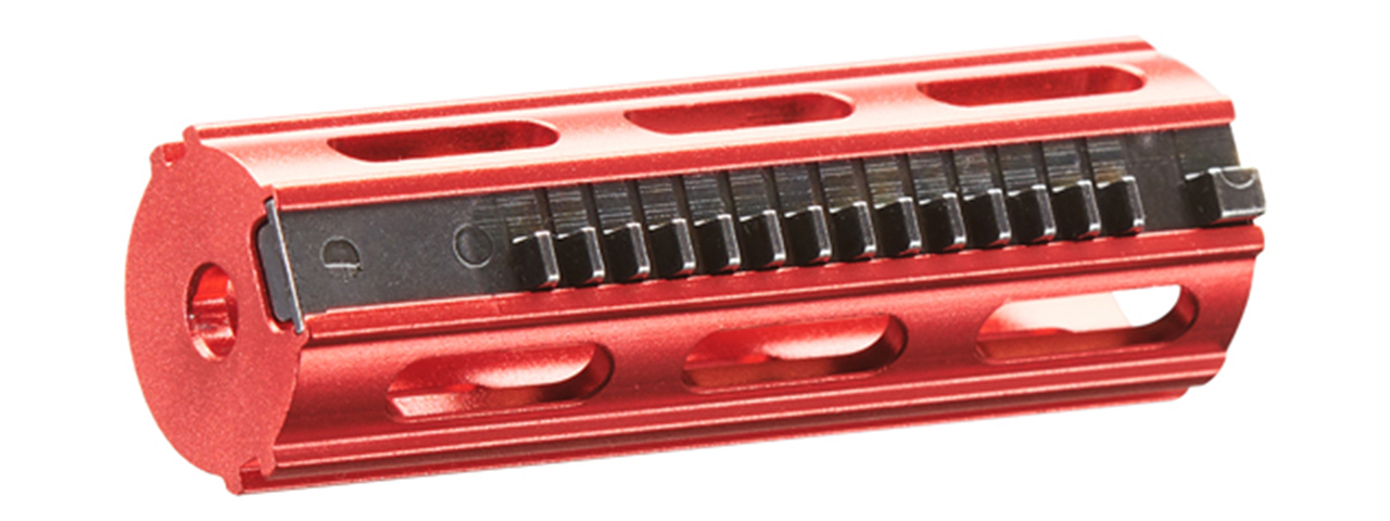 Lancer Tactical 14 Teeth Reinforced Aluminum Full Stroke Piston with Steel Teeth (Color: Red) Lancer Tactical 14 Teeth Reinforced Aluminum Full Stroke Piston with Steel Teeth (Color: Red)