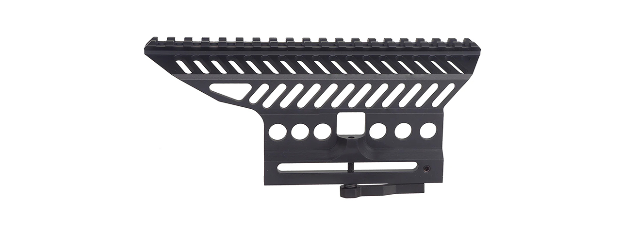 Atlas Custom Works B-13 Style Scope Mount for CYMA / GHK AK Airsoft Rifles - (Black)