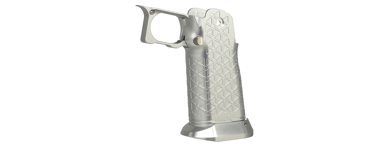 Atlas Custom Works Aluminum Grip Type 8 for Tokyo Marui Hi-Capa GBB Airsoft Pistols - (Silver)