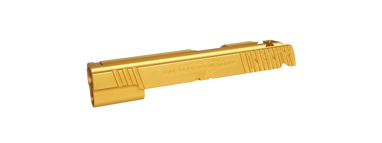 Atlas Custom Works Aluminum "Infinity Signature" Slide for Tokyo Marui 5.1 Hi-Capa GBB Airsoft Pistols - (Gold)