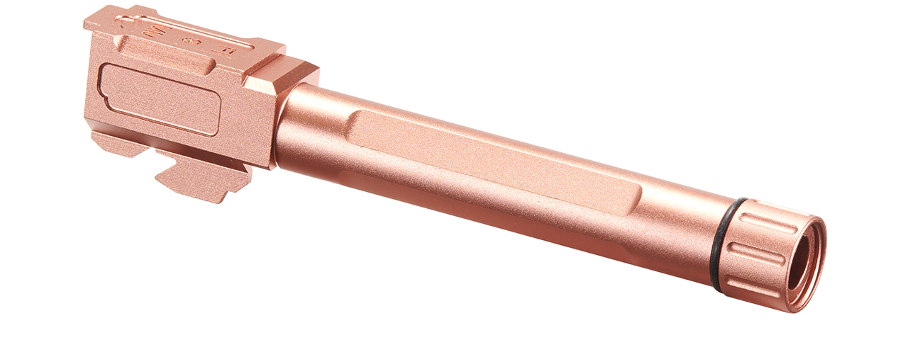 Atlas Custom Works Threaded Outer Barrel for G17 Airsoft Pistols - (Rose Gold)