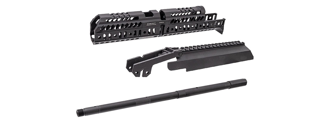 Atlas Custom Works SPORT 4/B33 Tactical Handguard Kit w/ Outer Barrel for TM AKM GBBR Airsoft Rifle - (Black) Atlas Custom Works SPORT 4/B33 Tactical Handguard Kit w/ Outer Barrel for TM AKM GBBR Airsoft Rifle - (Black)