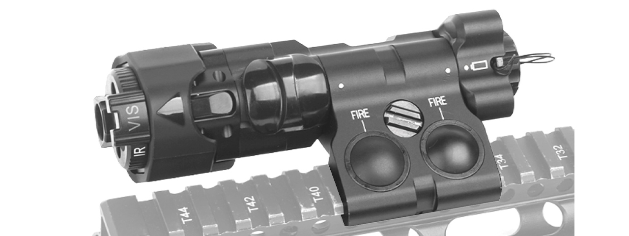 Atlas Custom Works Modular Advanced Weapon Laser MAWL-C1+ Red Laser/White Light/IR (Black)