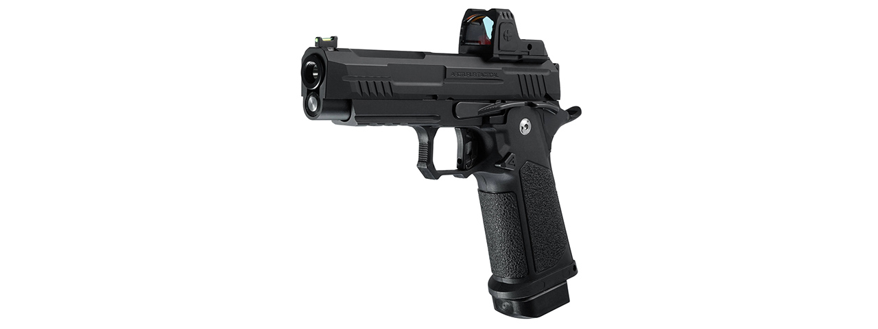 ARCTURUS Vanguard 4.3" Hi-Capa GBB Pistol w/ Optics Ready Slide & ARS-1 Red Dot Combo - (Black)