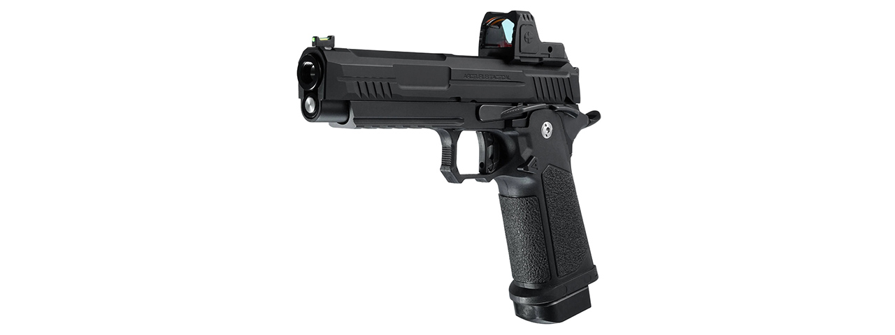 ARCTURUS Vanguard 5" Hi-Capa GBB Pistol w/ Optics Ready Slide & ARS-1 Red Dot Combo - (Black)
