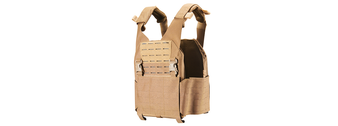 Code 11 Laser Cut Plate Carrier - (Tan)